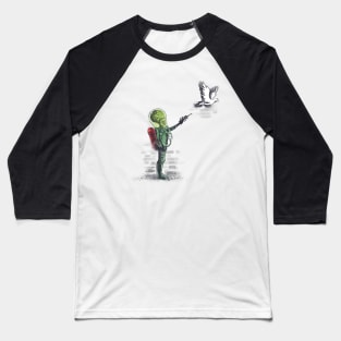 Martian Wall Baseball T-Shirt